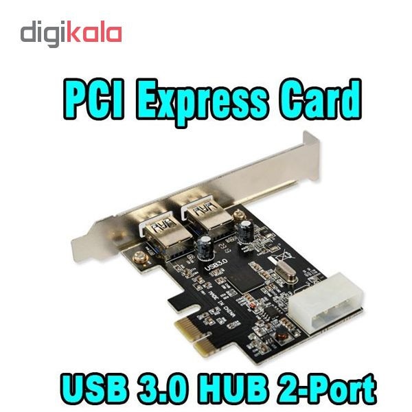 هاب USB 3.0 دو پورت PCI-E پی نت مدل PRO-2 1
