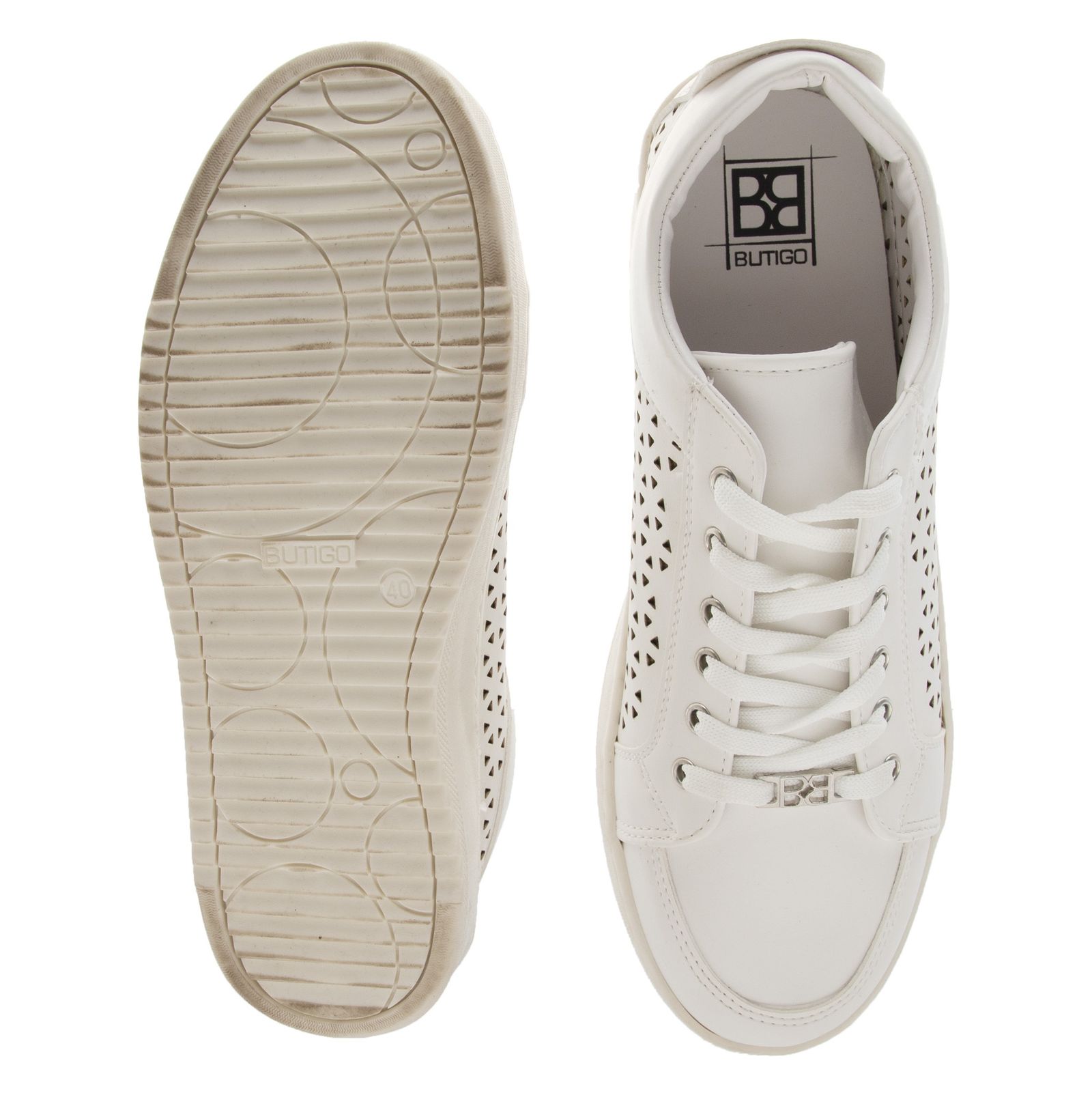 کفش روزمره زنانه بوتیگو مدل 100312055-124 - سفید - 3