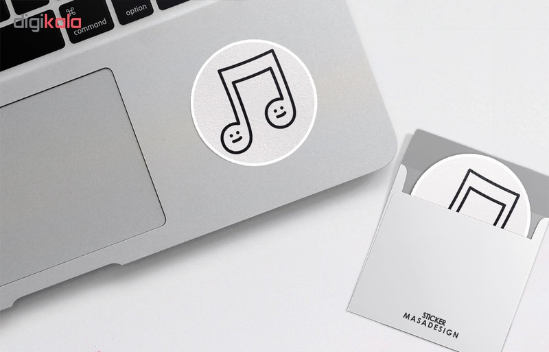 استیکر لپ تاپ ماسا دیزاین طرح موسیقی مدل STK726