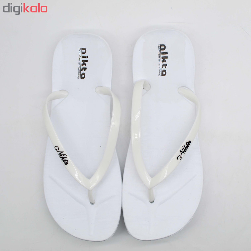 دمپایی لاانگشتی زنانه نیکتا مدل K1-294-WH