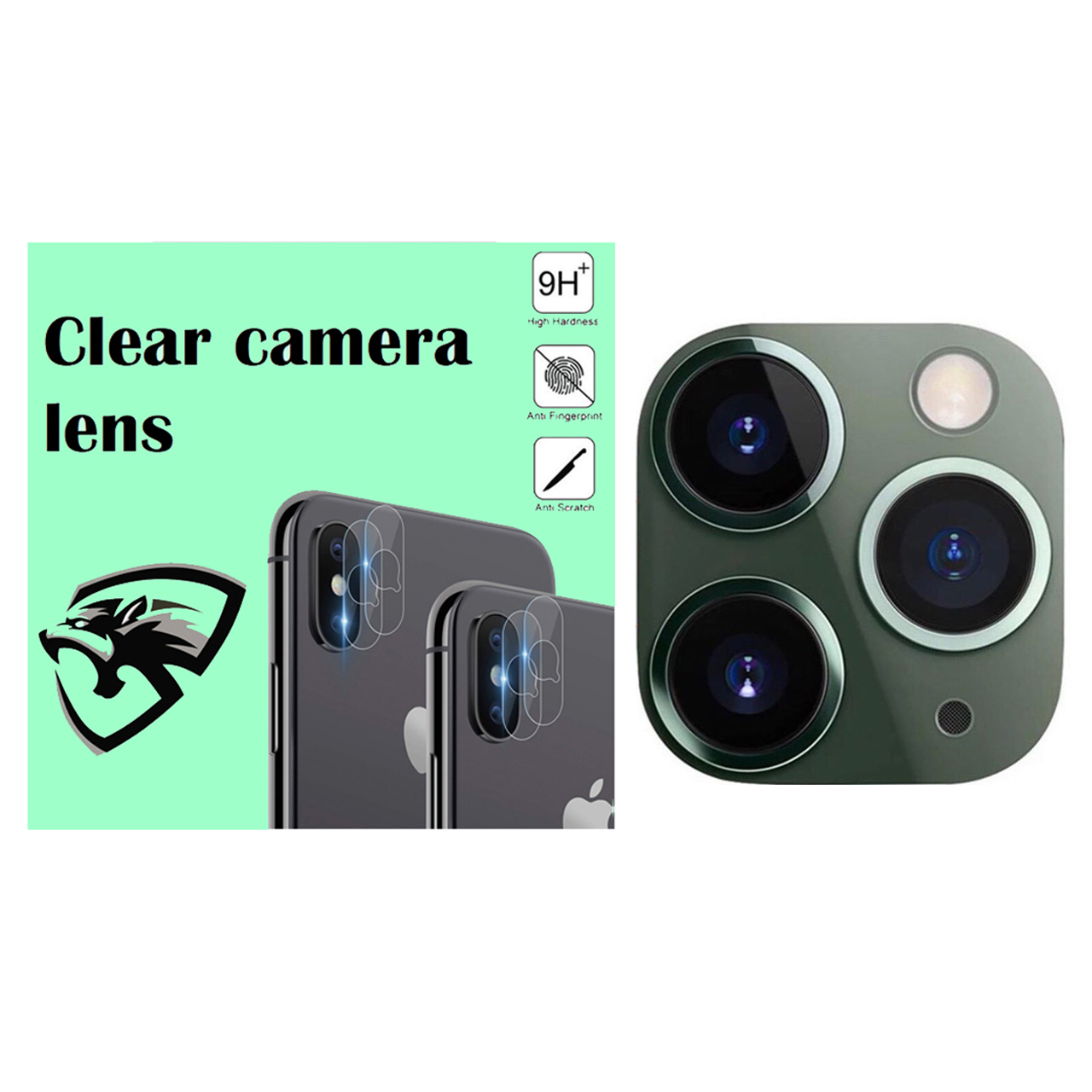 محافظ لنز تزئینی دوربین مدل bjnf مناسب برای گوشی موبایل اپل Iphone X