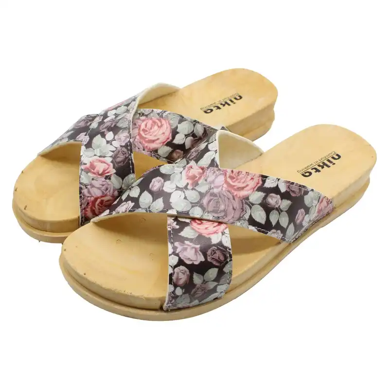 دمپایی زنانه نیکتا مدل K1-014-Roz-BK