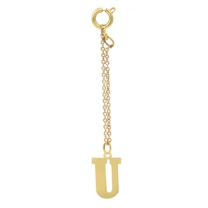 آویز ساعت طلا 18 عیار زنانه آمانژ طرح U کد 783D3174