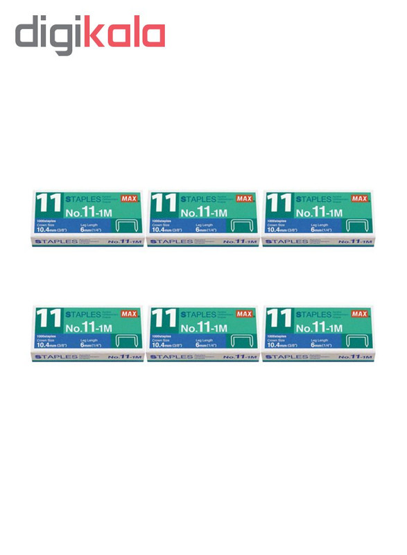 سوزن منگنه مکس کد HD11-1M سایز 11 بسته 6000 عددی