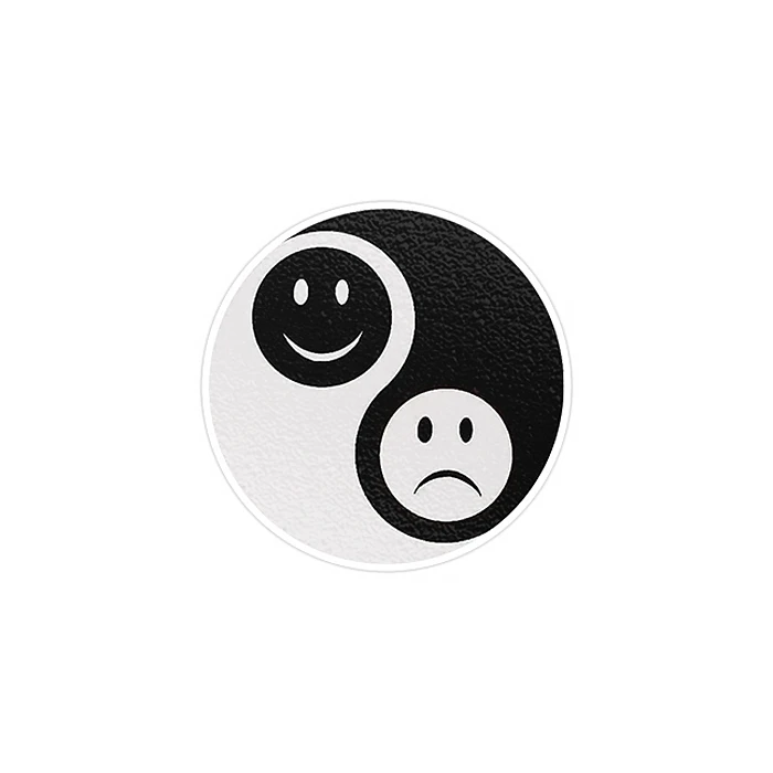 استیکر لپ تاپ ماسا دیزاین طرح Yin and yang مدل STK732