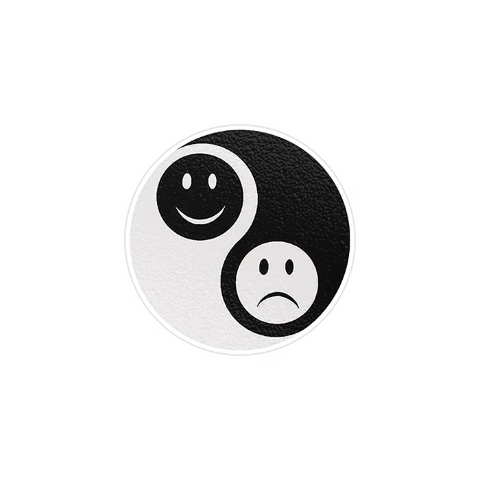 استیکر لپ تاپ ماسا دیزاین طرح Yin and yang مدل STK732