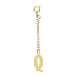 آویز ساعت طلا 18 عیار زنانه آمانژ طرح Q کد 790D3181