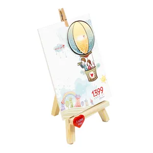 تقویم رومیزی سال 1399 طرح بوم نقاشی مدل 02