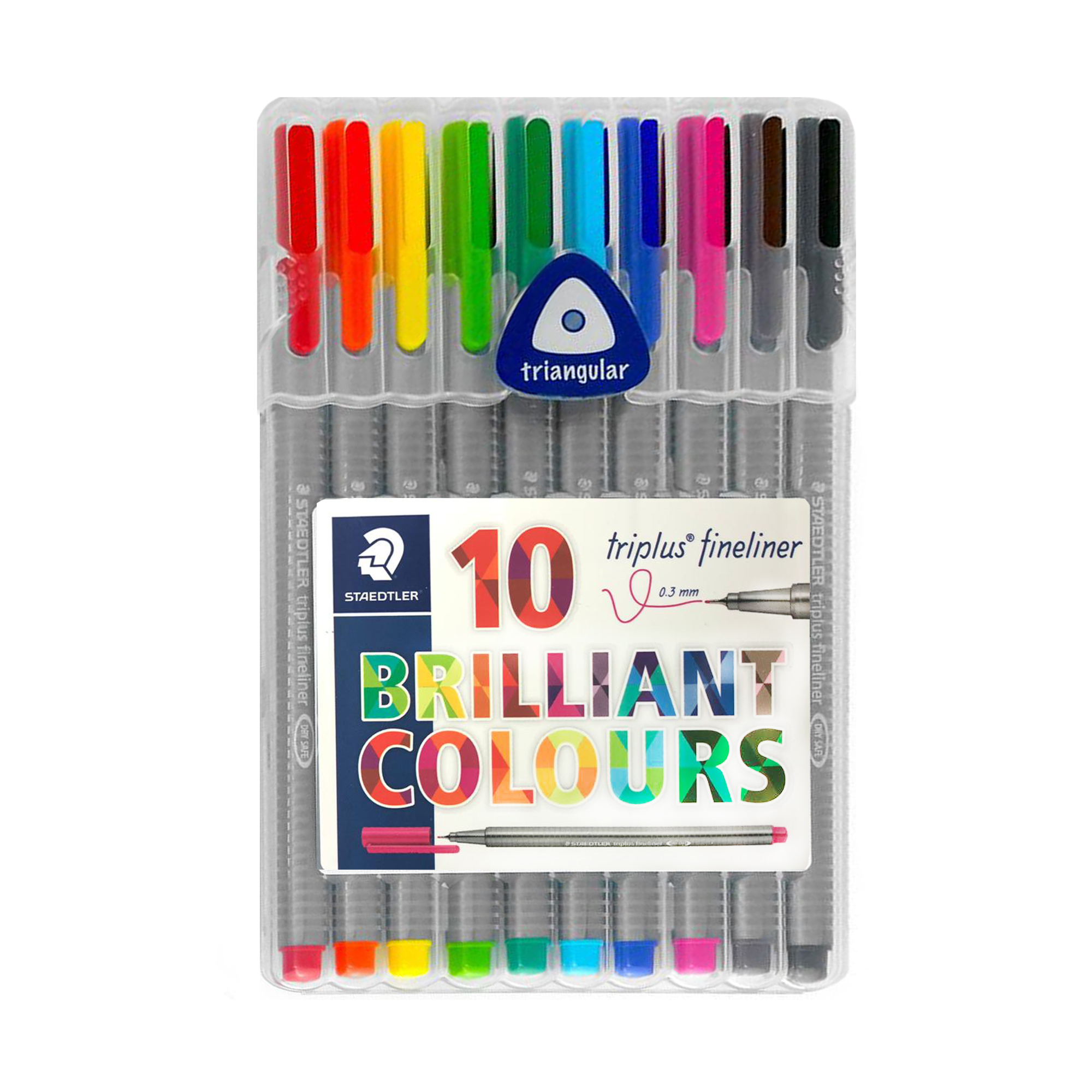 روان نویس استدلر مدل Triplus Brilliant Colours بسته 10عددی