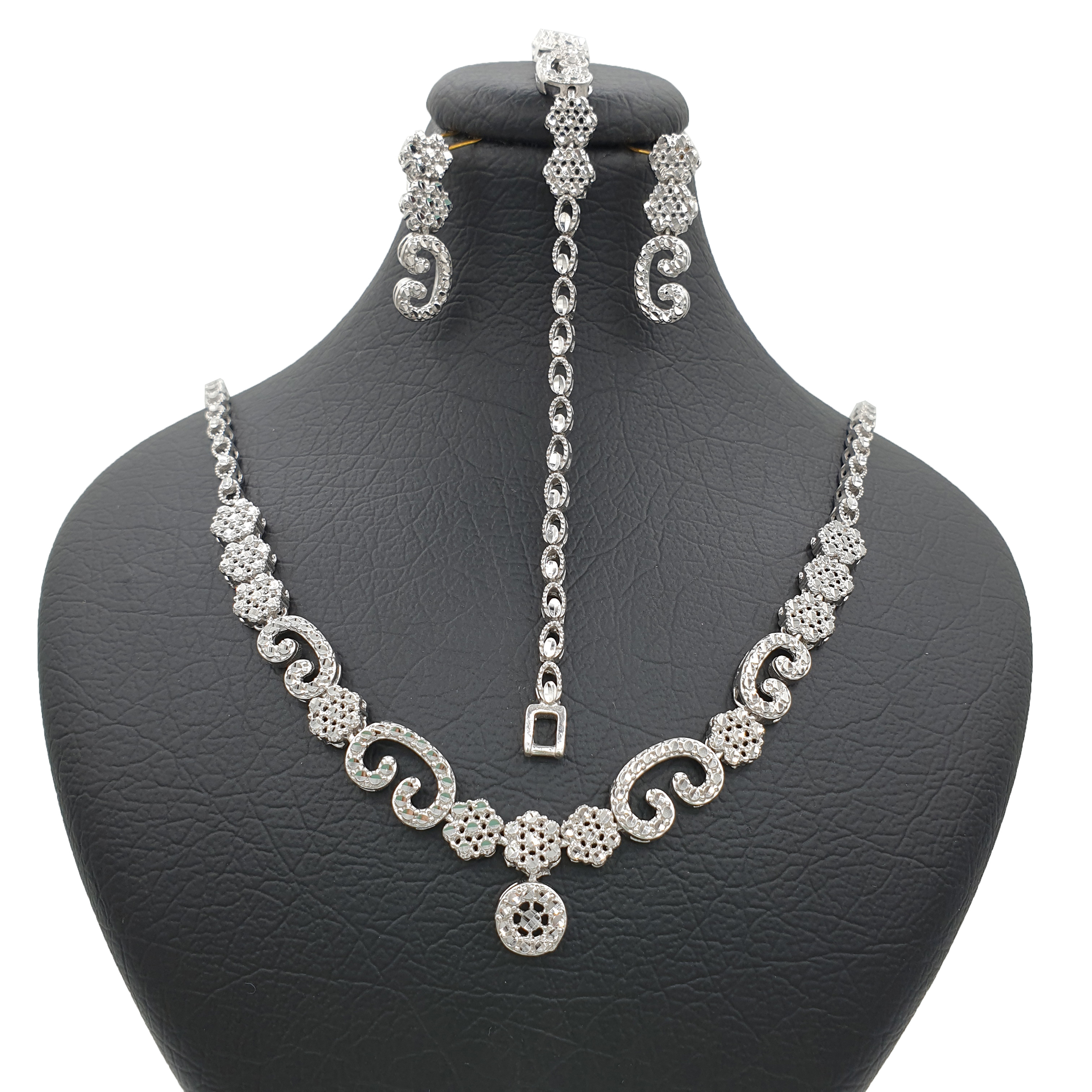 نیم ست نقره زنانه کد SFS0033