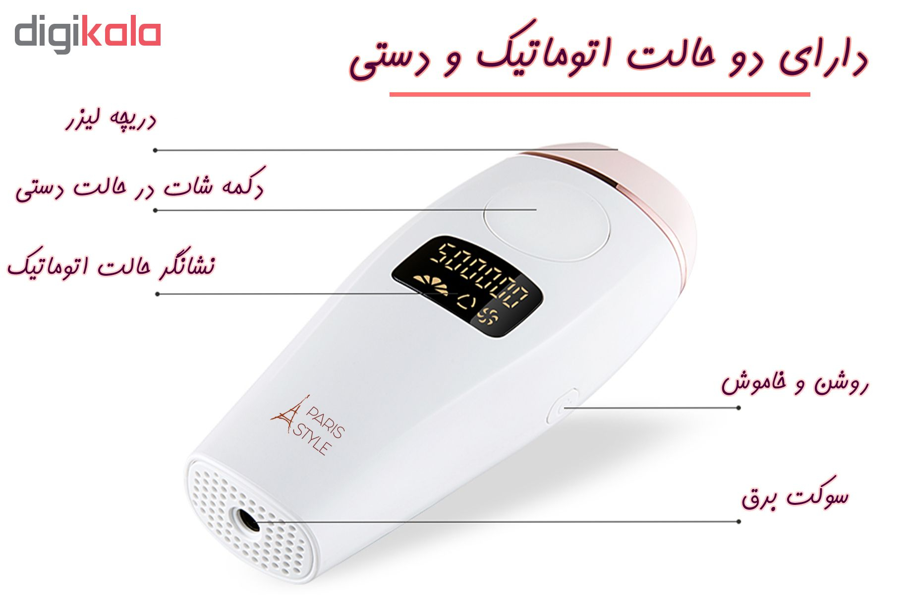لیزر موهای زائد پاریس استایل مدل MINSAFE1
