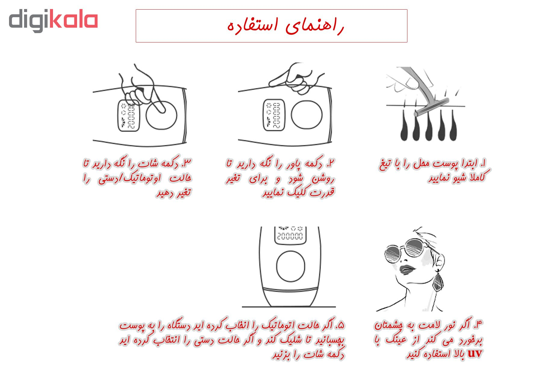 لیزر موهای زائد پاریس استایل مدل MINSAFE1