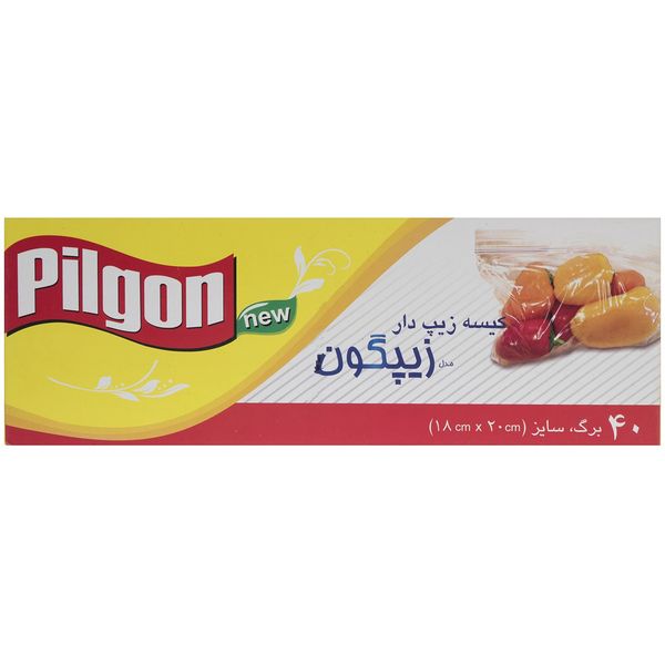 کیسه زیپ دار پیلگون مدل Zipgoon بسته 40 عددی کیسه زیپ دار پیلگون مدل Zipgoon بسته 40 عددی