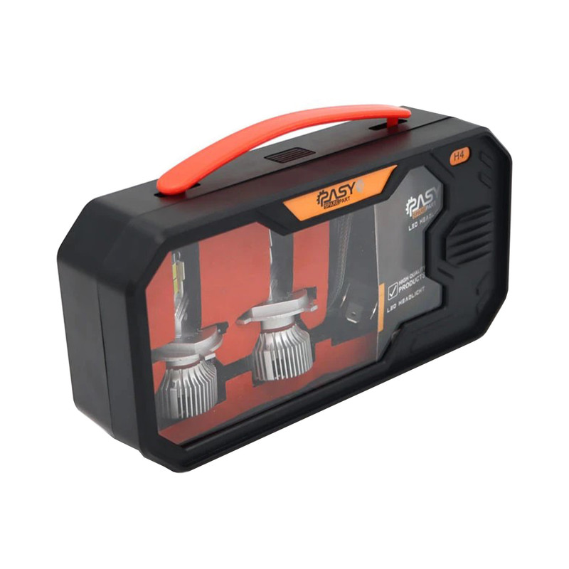 هدلایت لامپ خودرو پاسیکو مدل P2915-C80 پایه H4 مناسب برای کوییک بسته دو عددی