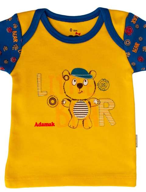 تی شرت آستین کوتاه نوزادی آدمک مدل Little Bear