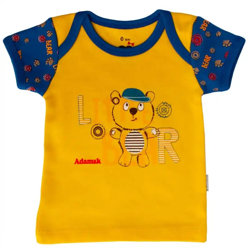 تی شرت آستین کوتاه نوزادی آدمک مدل Little Bear