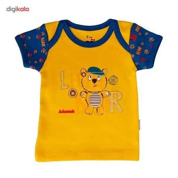 تی شرت آستین کوتاه نوزادی آدمک مدل Little Bear