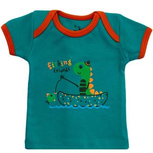 نقد و بررسی تی شرت آستین کوتاه نوزادی آدمک مدل Dinosaur توسط خریداران