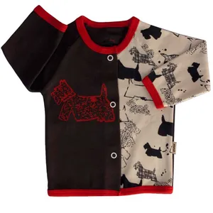 تونیک نوزادی آدمک مدل Dog Black