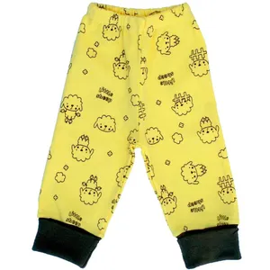 شلوار نوزادی آدمک مدل Sheep Yellow