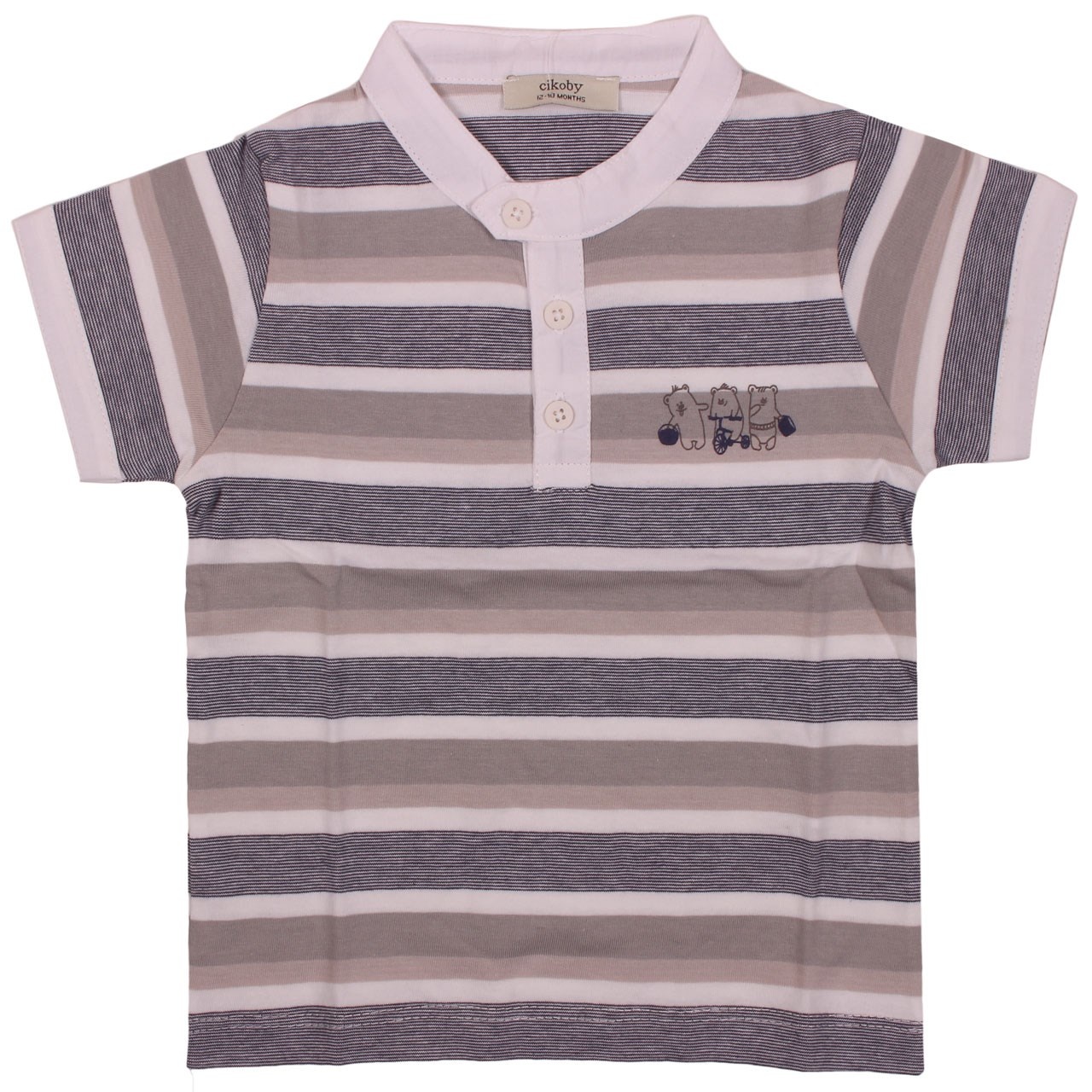 تی شرت آستین کوتاه نوزادی سیکابی مدل 7051