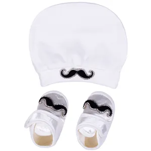 ست کلاه و پاپوش نوزادی مدل Little Gift Black