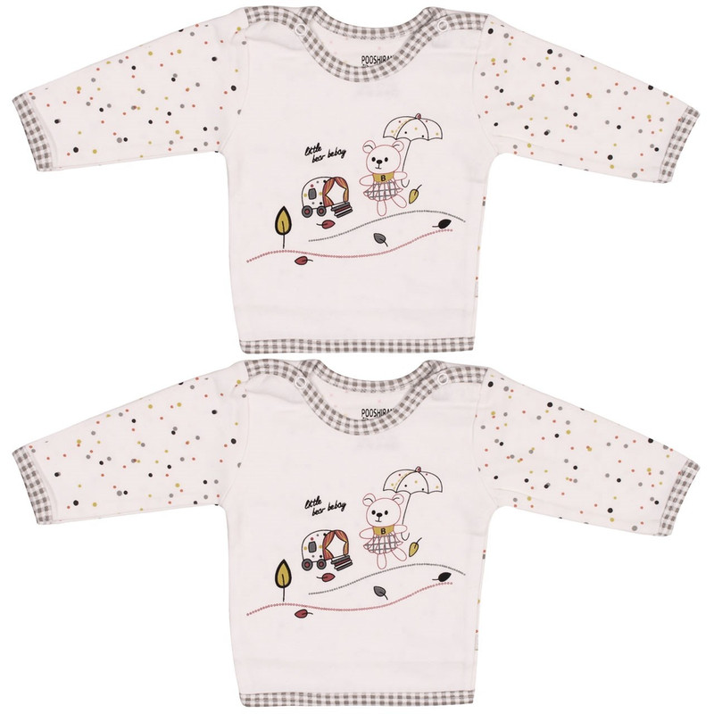 ست لباس نوزاد پوشیران مدل Little Bear Bebay   بسته 2 عددی