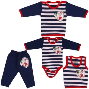 ست لباس نوزاد پوشیران مدل 001 بسته 4 عددی