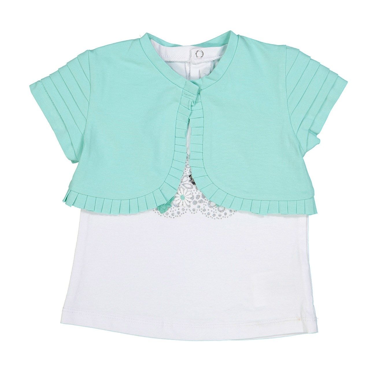 ست تی شرت و رویه نوزادی دخترانه مایورال مدل MA 1038034 -  - 1