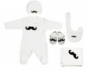 ست لباس نوزادی ادا بیبی مدل 7712moustache