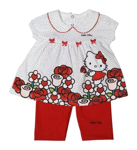 ست بلوز و شلوار دخترانه طرح Hello Kitty مدل 2626