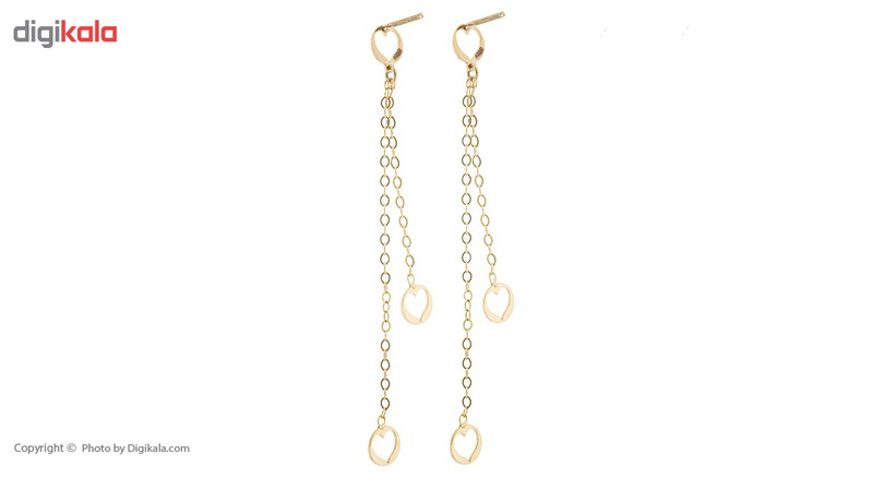 گوشواره طلا 18 عیار زنانه رزا مدل EG114