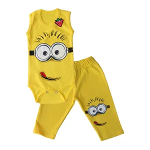 بلوز و شلوار نوزادی babyset مدل minion