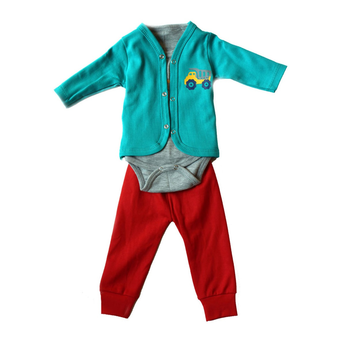 ست لباس نوزادی Ipak طرح کامیون