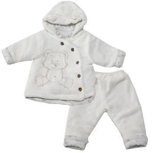 ست کاپشن و شلوار نوزادی ببسی مدل 3035 White