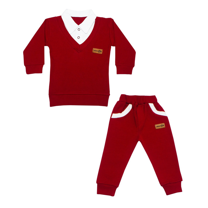ست لباس نوزادی پسرانه ساج طرح باربد