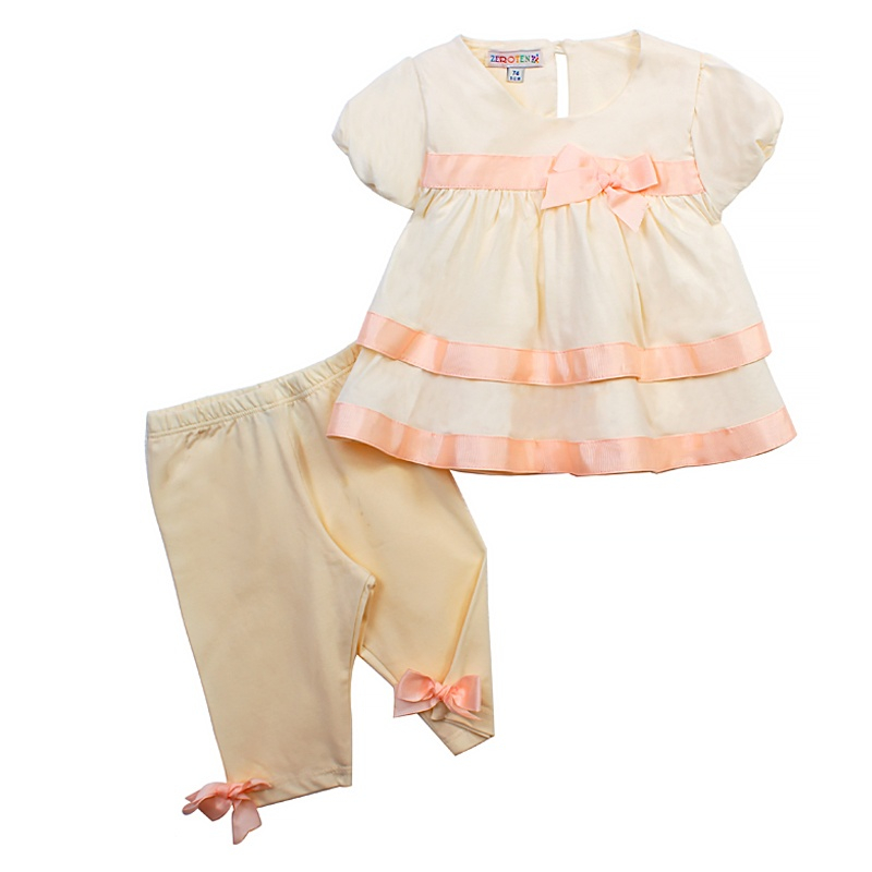 ست پیراهن و لگینگ نوزادی دخترانه زیروتن مدل 569472437800-116-C