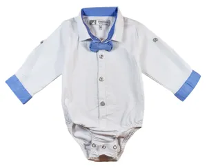 زیر دکمه دار آستین بلند کانگورو مدل Blue bow کد 005