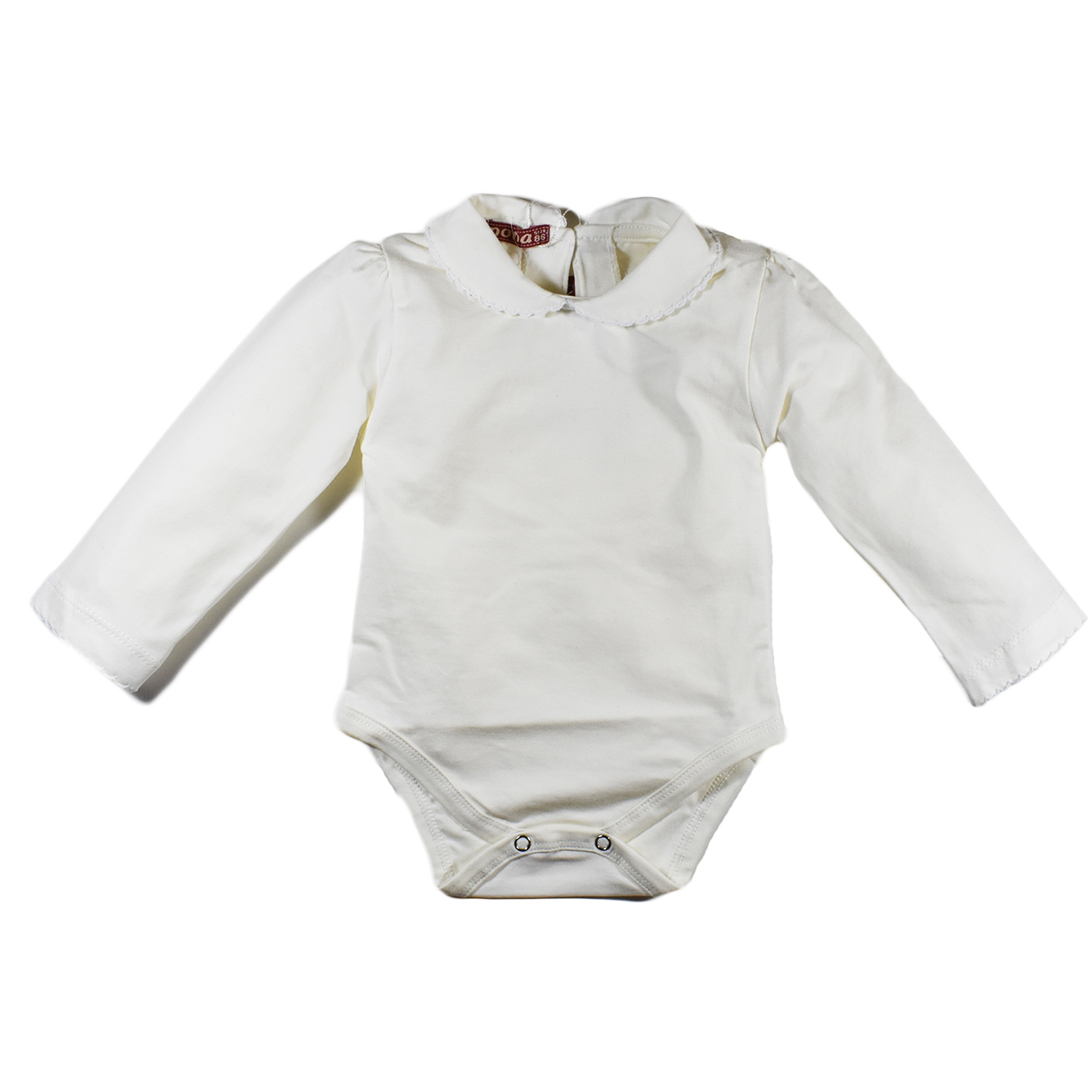 زیر دکمه دار آستین بلند نونا مدل White