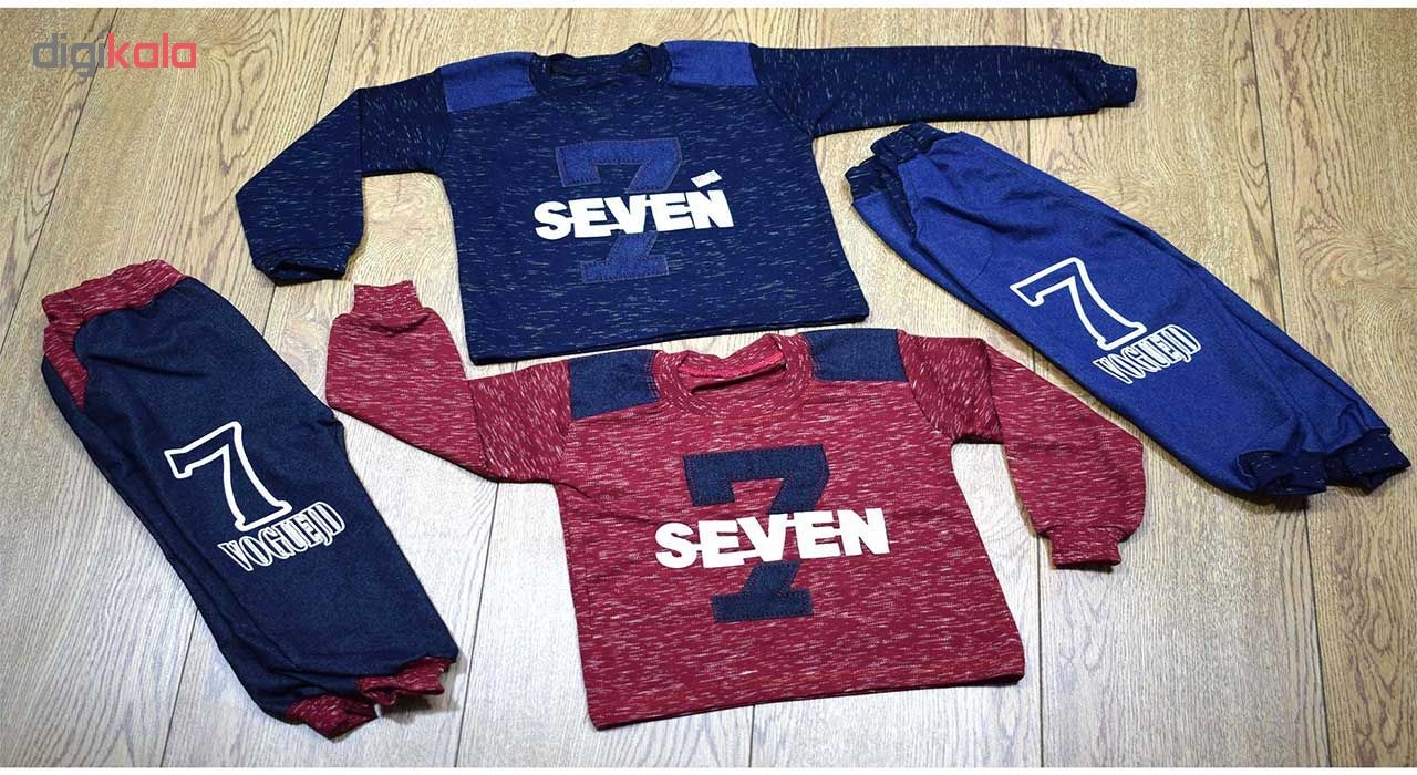 تی شرت و شلوار بچگانه مدل seven 2