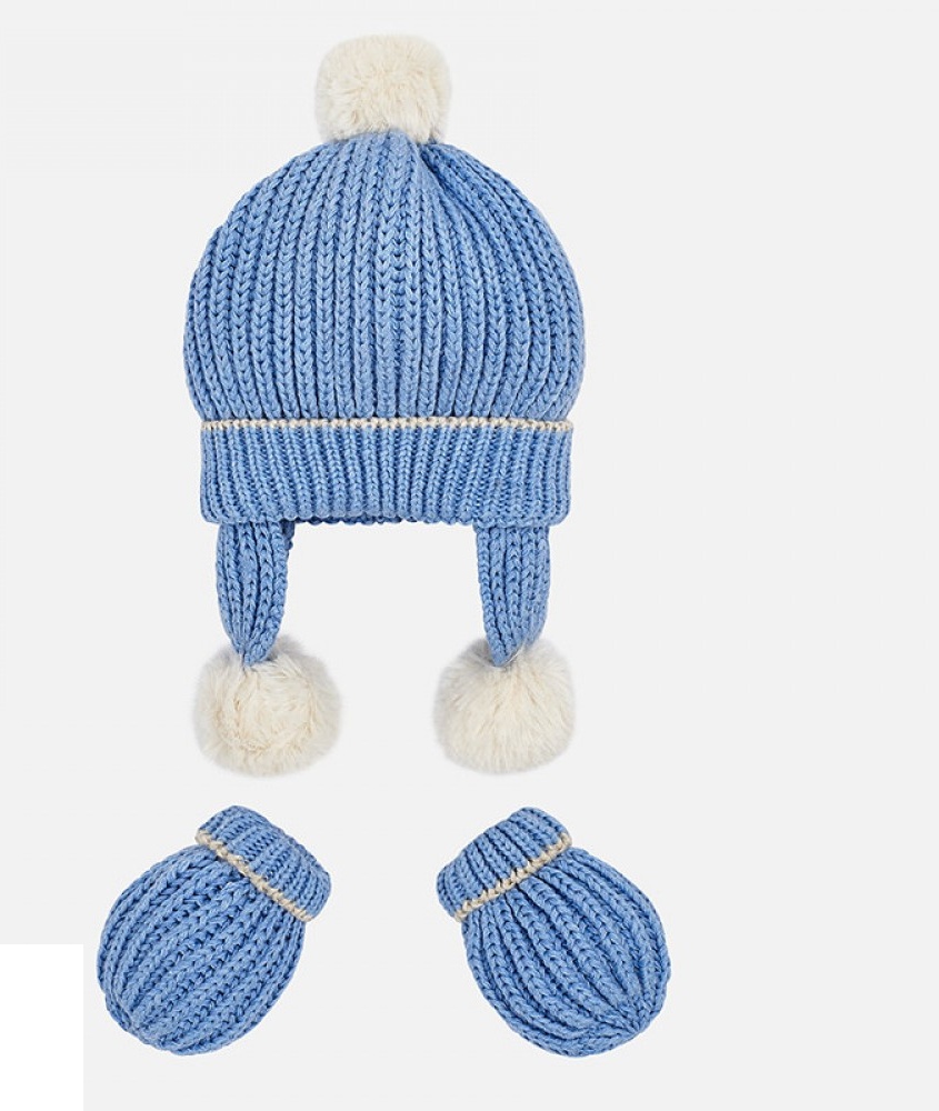 ست کلاه و دستکش نوزادی پسرانه مایورال مدل MY09903-42