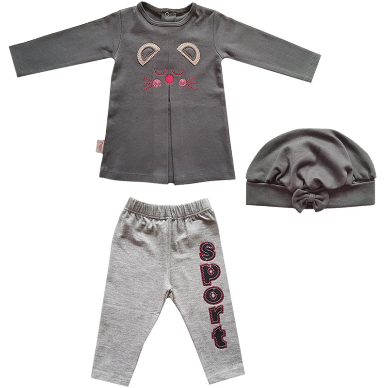 ست 3 تکه لباس بچگانه تاپیک مدل S2339 