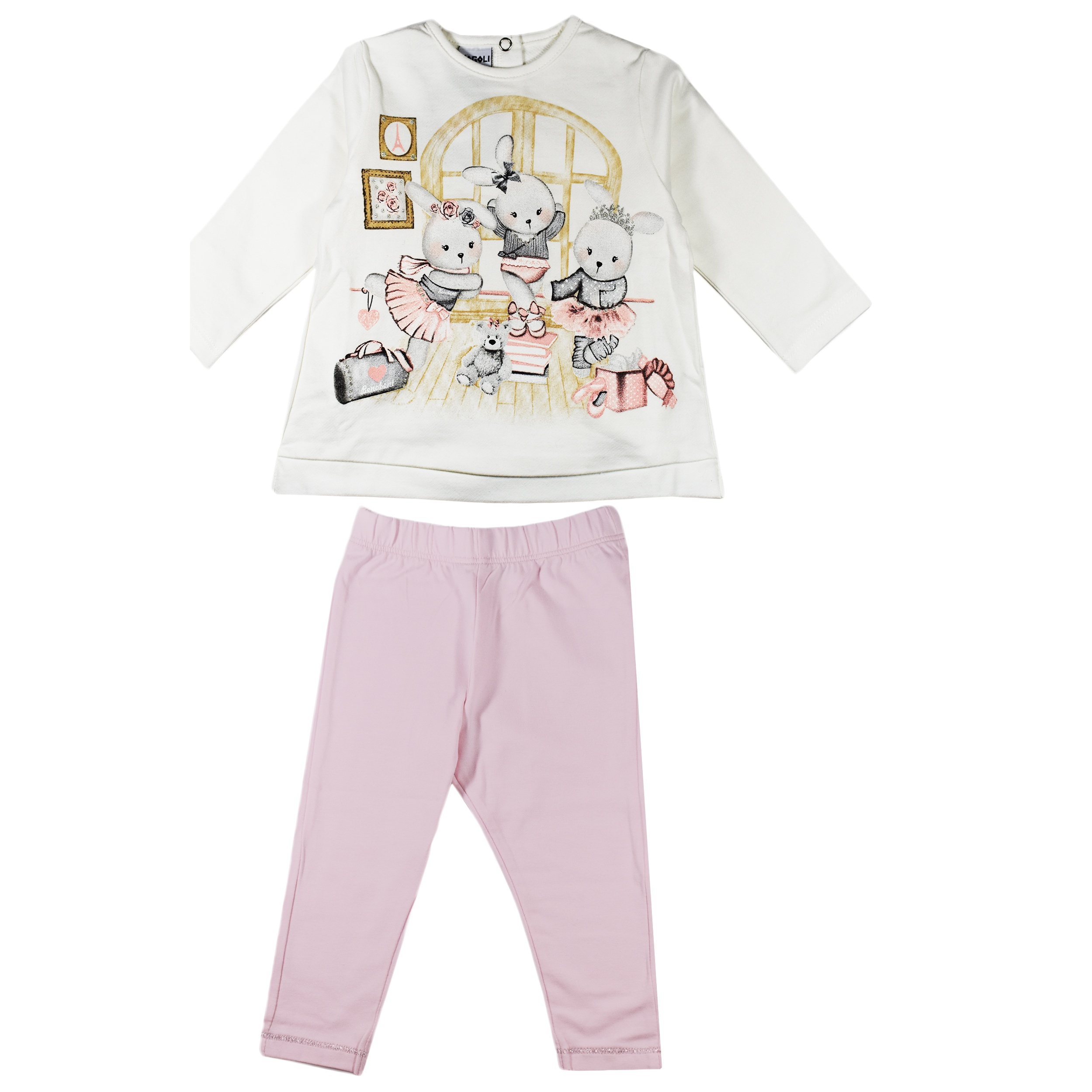 ست بلوز و شلوار نوزادی دخترانه سوگلی مدل Bunnies