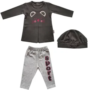 ست 3 تکه لباس بچگانه تاپیک مدل S2339 