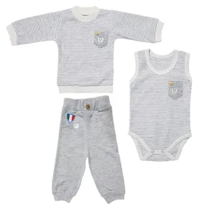 ست ۳ تکه لباس پسرانه بارلی مدل ایتالیا کد 004