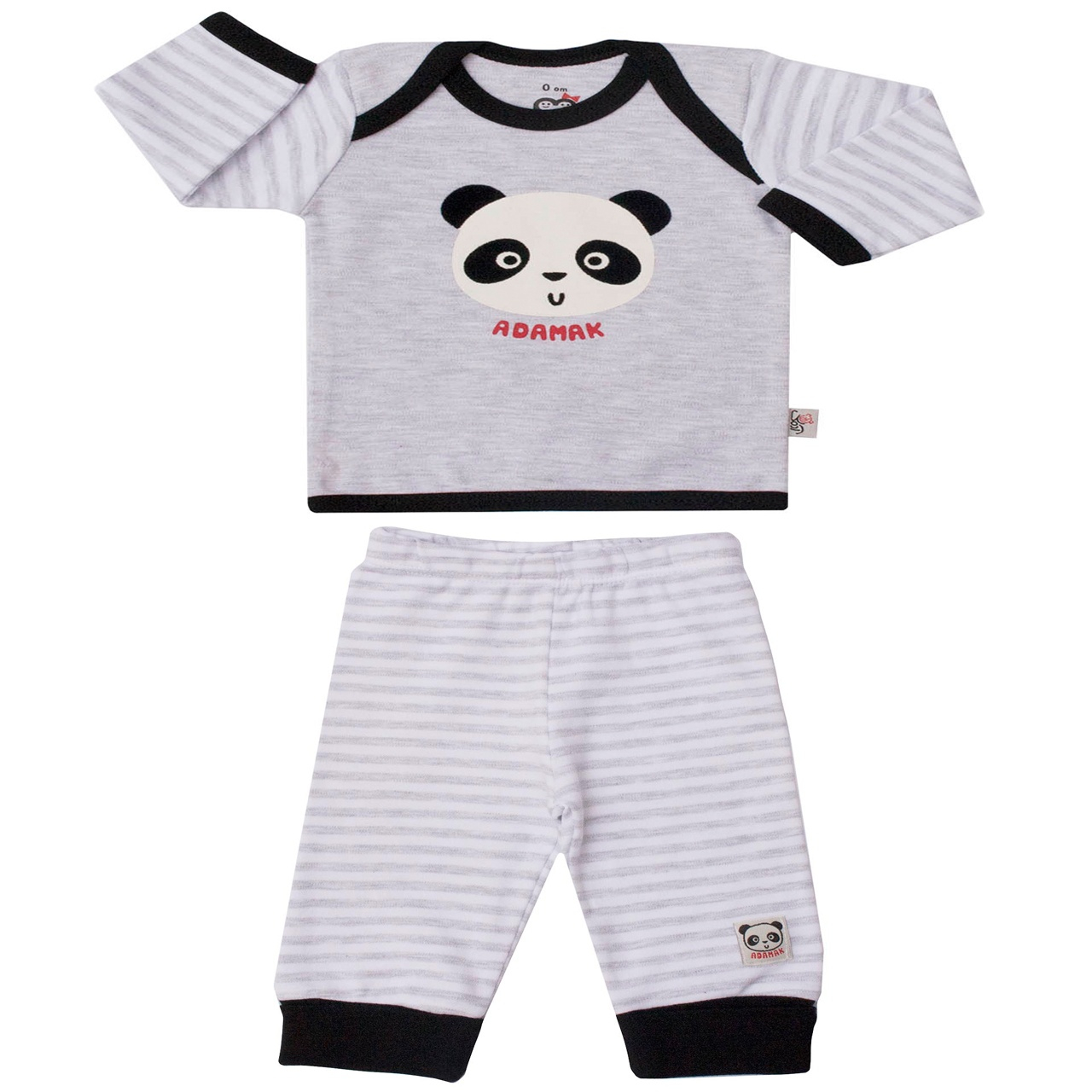 ست تی شرت و شلوار پسرانه آدمک طرح پاندا