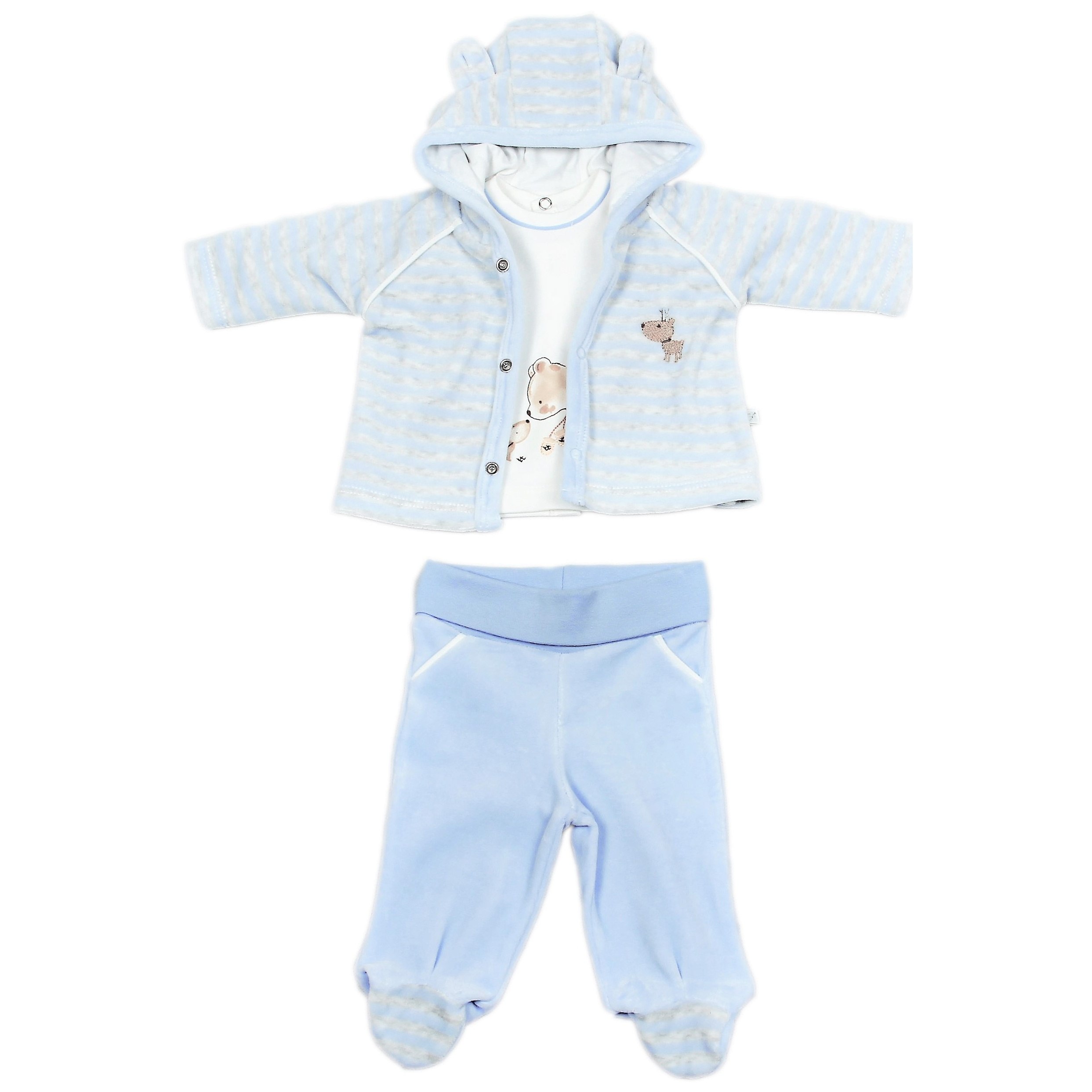 ست 3 تکه لباس نوزادی فیورلا مدل 3825