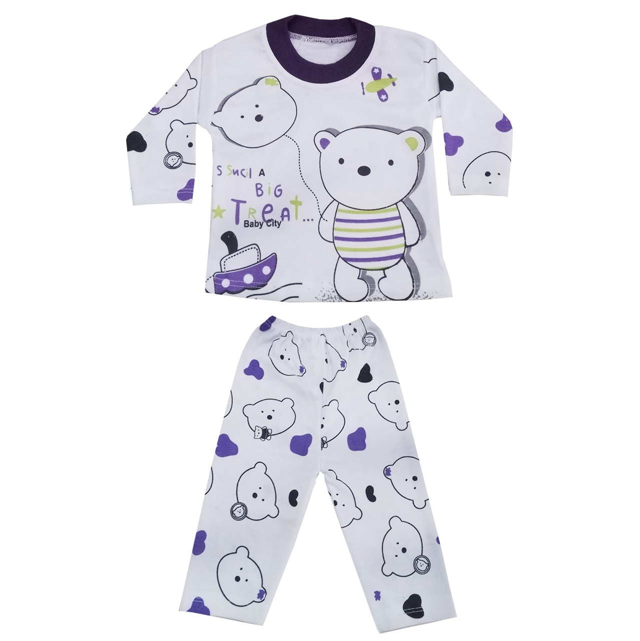 ست 2 تکه لباس نوزادی مدل G86