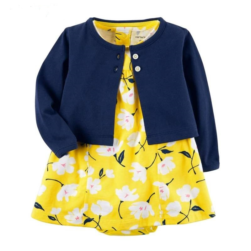 ست 2 تکه لباس نوزادی دخترانه کارترز مدل 3012