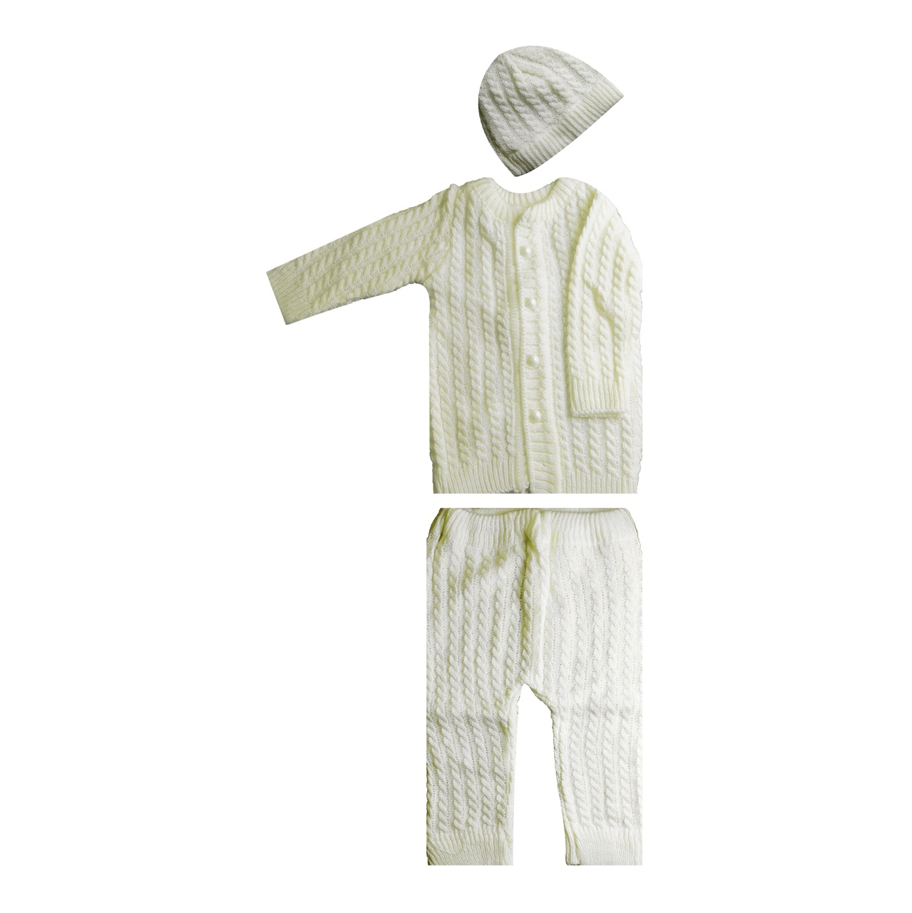 ست 3 تکه لباس نوزادی مدل 2547